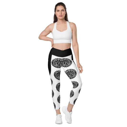 For A Fee Seal Crossover leggings with pockets